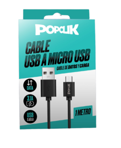 Cable MicroUSB a USB TURBO POPCLIK
