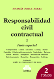 Responsabilidad civil contractual. 2 tomos Autor: Negri, Nicolás