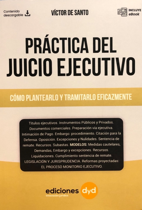 Práctica Del Juicio Ejecutivo - De Santo Victor