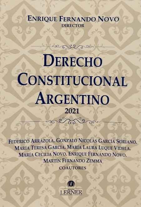 Derecho constitucional argentino Novo, Enrique F