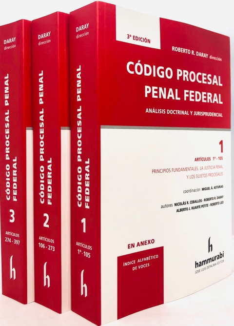 Csdigo Procesal Penal Federal, 3 ts. Daray -
