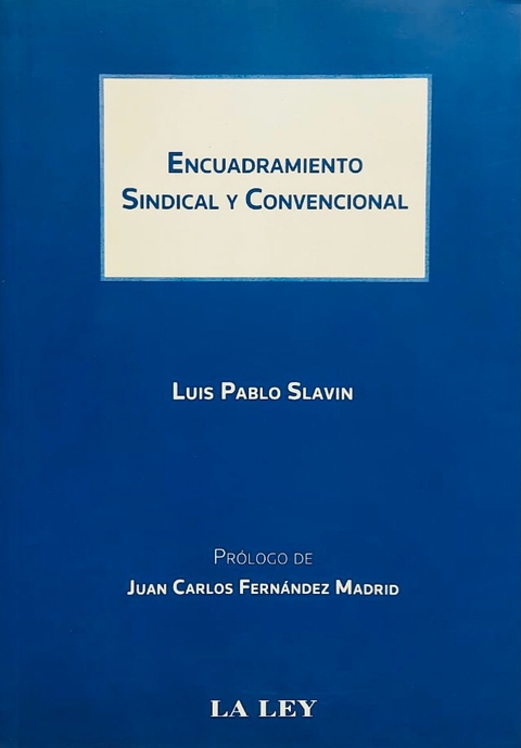 Encuadramiento sindical y convencional Autor Slavin Luis