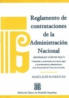 Reglamento de contrataciones de la Administración Nacional Autor: Rodríguez, María José