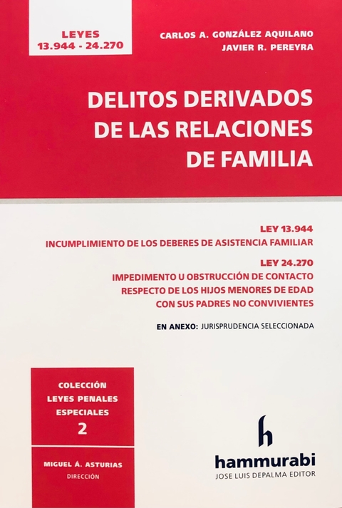 DELITOS EN RELACIONES DE FAMILIA GONZALEZ AQUILANO -