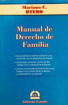 Manual de Derecho de Familia - Otero - comprar online
