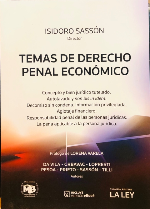 Temas de derecho penal económico - Sasson, I