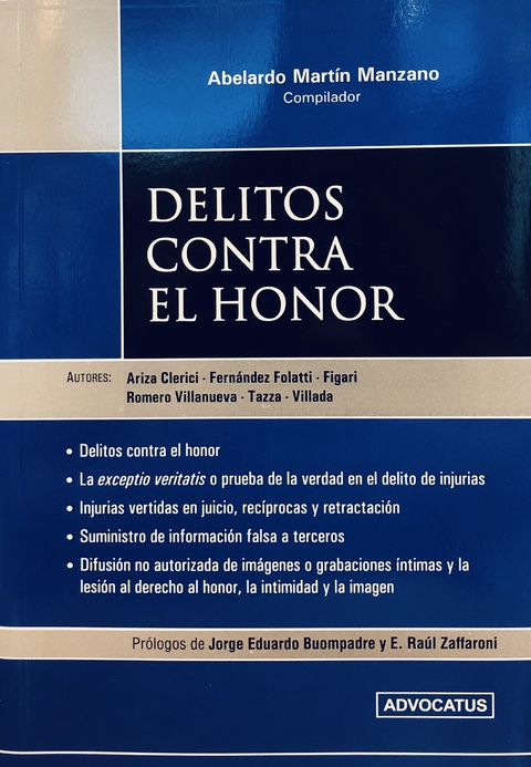 Delitos contra el honor Manzano