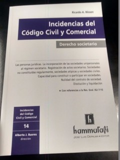 Incidencias Del Código Civil Y Comercial - DERECHO SOCIETARIO - Ricardo A NISSEN