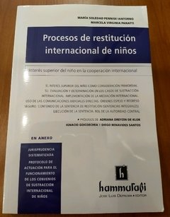 Procesos de restitucisn internacional de niqos, MARMA S. PENNISE IANTORNO - MARCELA V. PANATTI