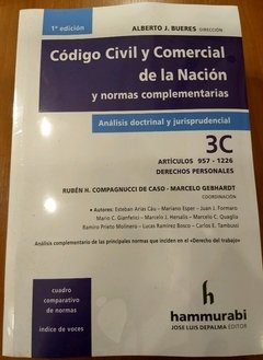 Csdigo Civil y Comercial de la Nacisn y normas complementarias. Analisis doctrinal y jurisprudencial. Vol. 3C - Derechos personales ALBERTO J. BUERES (DIR.)