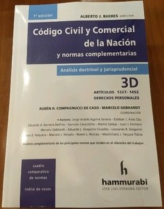 Código Civil y Comercial de la Naci0n Vol. 3D - Derechos personales ALBERTO J. BUERES (DIR.)