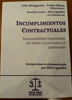 Incumplimientos contractuales WEINGARTEN, CELIA - GHERSI, CARLOS A. - comprar online