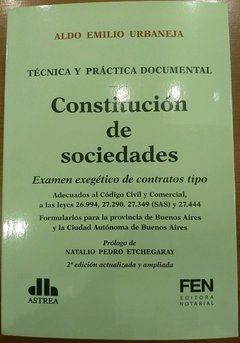 Constitución de sociedades ,URBANEJA, ALDO E. (Autor)
