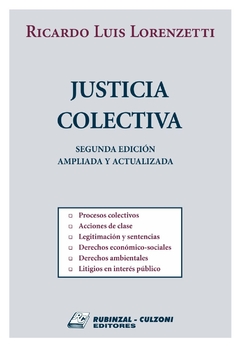 Justicia colectiva - Autor: Lorenzetti, Ricardo Luis - comprar online