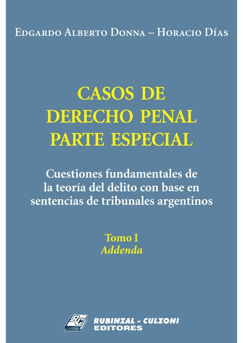 Casos de Derecho Penal Parte Especial ADDENDA Donna