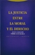 La justicia entre la Moral y el Derecho Pedro Luis Blasco Aznar