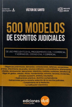 500 Modelos de Escritos Judiciales - De Santo, V - comprar online