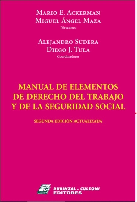 Manual de elementos de derecho del trabajo y de la seguridad social - Ackerman, M