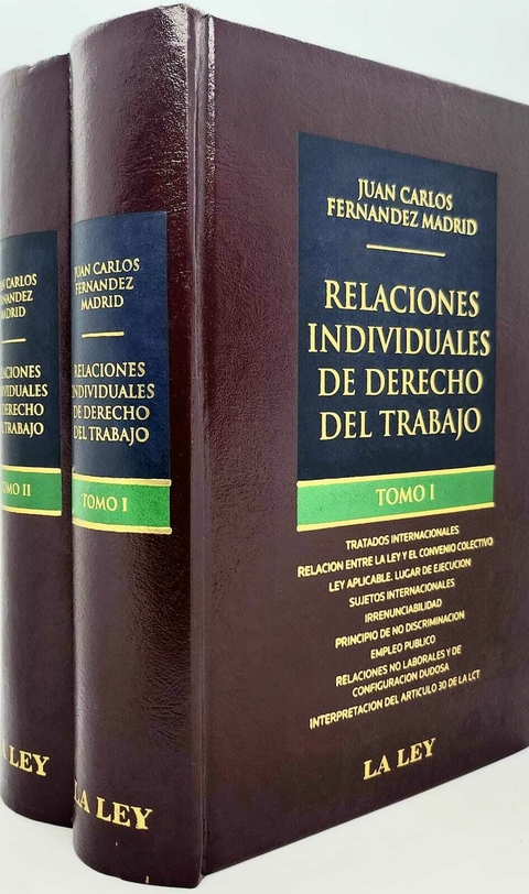 Relaciones individuales de derecho del trabajo 2 Tomos - Fernández Madrid Juan C.