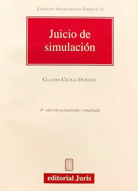 JUICIO DE SIMULACIÓN Durigón, Claudia