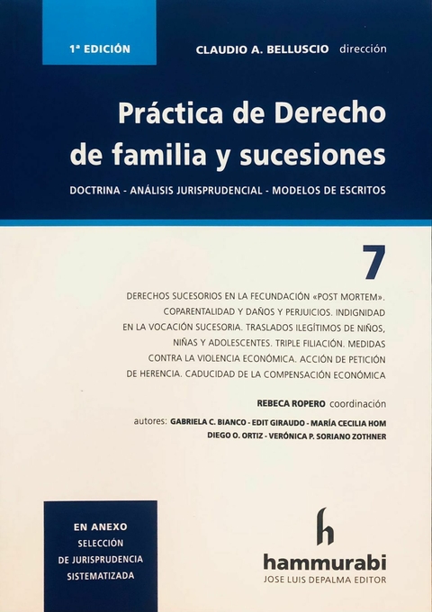 Práctica de Derecho de familia y sucesiones, 7 Belluscio -