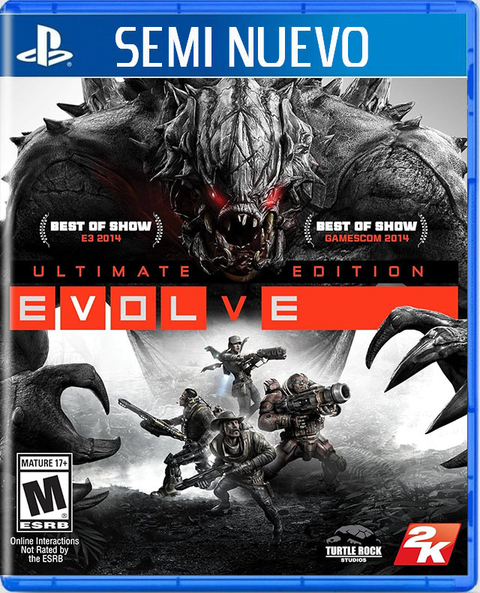 EVOLVE ULTIMATE EDITION - PS4 SEMI NUEVO