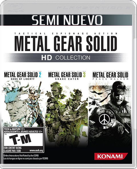 METAL GEAR SOLID HD COLLECTION - PS3 SEMI NUEVO