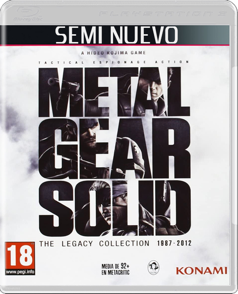 METAL GEAR SOLID THE LEGACY COLLECTION - PS3 SEMI NUEVO