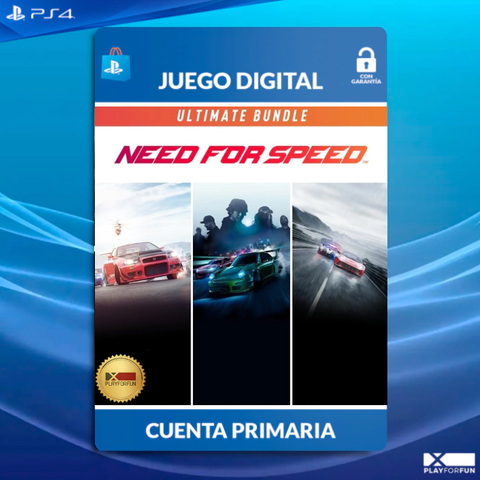 NEED FOR SPEED ULTIMATE PACK: NFS + RIVALS + PAYBACK - PS4 DIGITAL