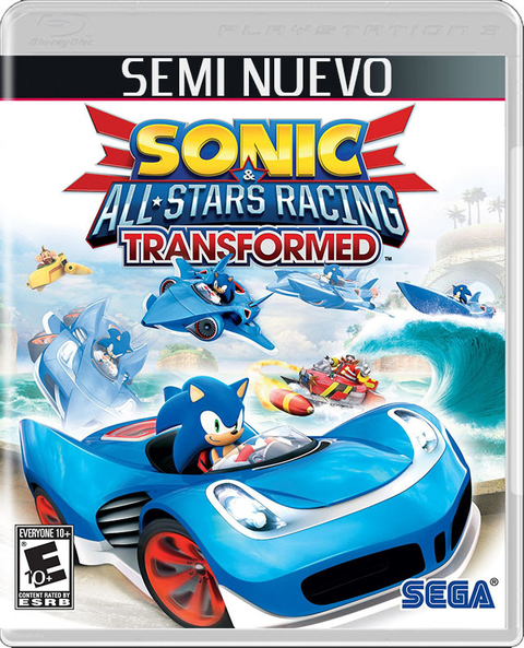 SONIC ALL STAR RACING TRANSFORMED - PS3 SEMI NUEVO