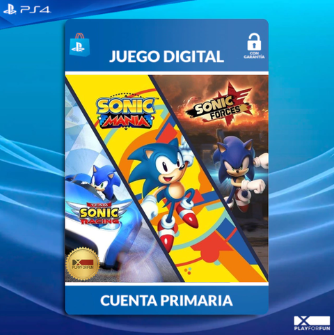 SONIC PACK: TEAM RACING + MANIA + FORCES - PS4 DIGITAL