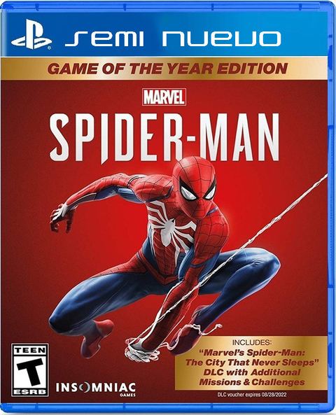 SPIDERMAN GOTY - PS4 SEMI NUEVO