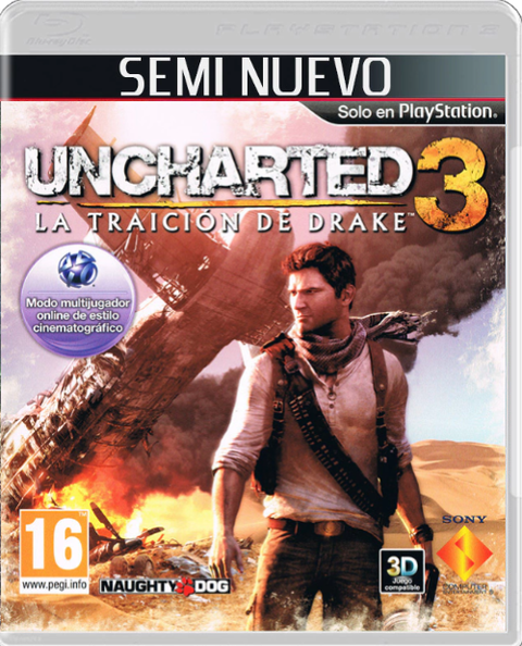 UNCHARTED 3 - PS3 SEMI NUEVO