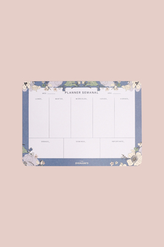 Planner Semanal Amapolas Azul