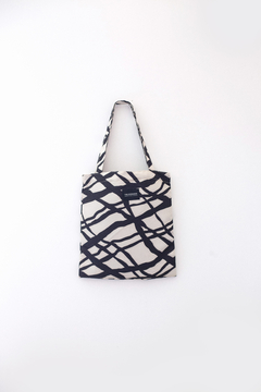 Totebag chica Ondulado negro - comprar online