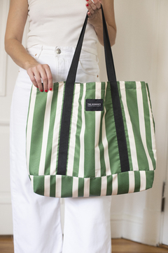 Totebag grande Stripes Verde