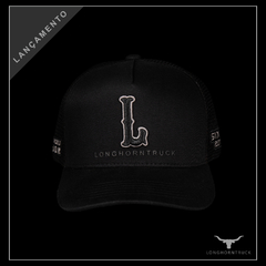 BONÉ LONHORN TRUCK PRETO LHT 200 "L" - CANECA E ADESIVO DE BRINDE