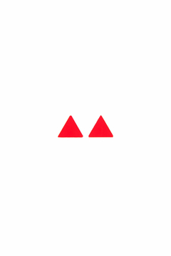Aros Audrey Mini Triangle - Rojo