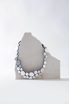Collar Abstraction Small Metallics - Plata
