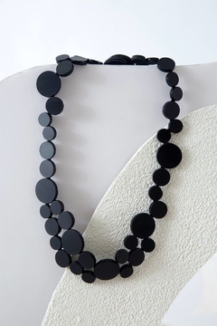 Collar Abstraction Small Metallics - Black