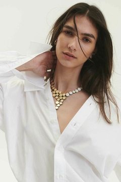 Collar Abstraction V - Oro / Marfil - tienda online