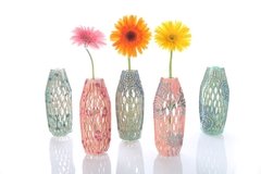Iskin Sisters Flora Flower Vase Cover - Funda para Florero Estampada a Mano - Deco - Iskin Sisters