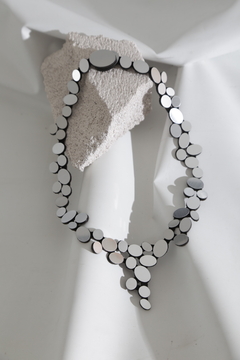 Collar Organic Reflections V Double Layer - Plata