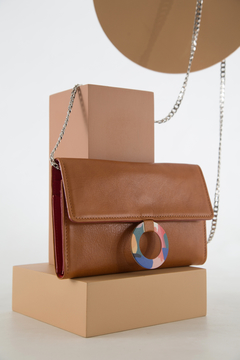 Mini cartera Mies Leather Bag- Caramel (Billetera) - tienda online