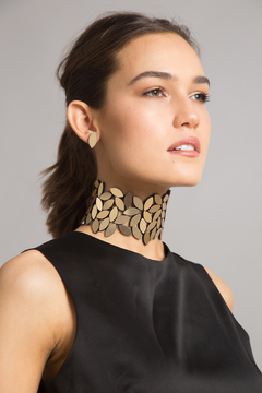 Collar Kate Leaves Choker Asymetric - Gargantilla - Oro en internet