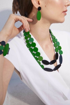 Collar Iris - Verde & Negro - tienda online