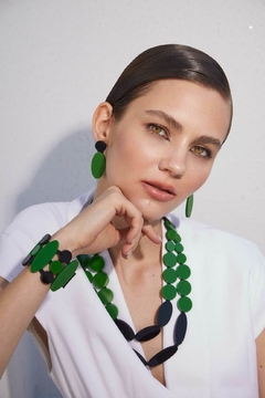 Collar Iris - Verde & Negro - Iskin Sisters