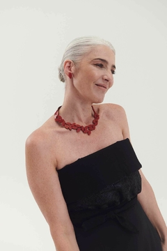 Collar Kate Leaves Medium - Rojo en internet