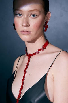 Collar Kate Leaves Y - Rojo - comprar online