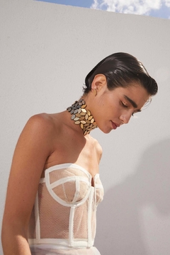 Collar Kate Leaves Choker Asymetric - Gargantilla - Oro - comprar online